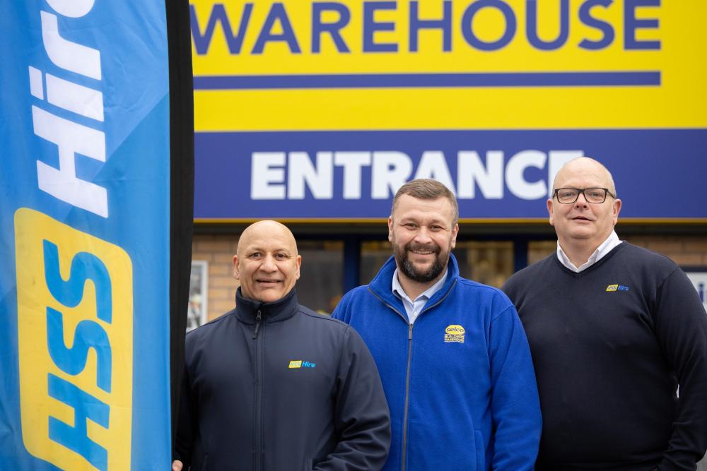 Selco and HSS Hire colleagues in front of Selco store