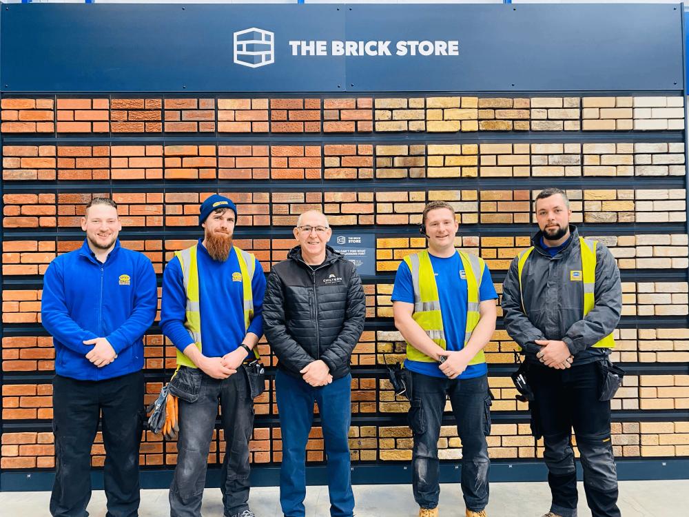 Selco colleagues with Chris of Chiltern Brick and Tile