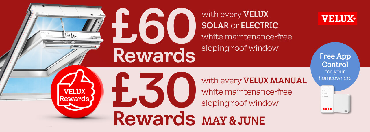 VELUX Rewards for roof windows banner