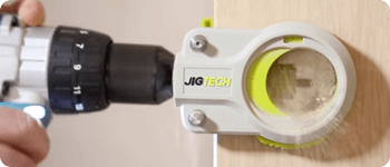 Jigtech fast fitting door handle and latch system 