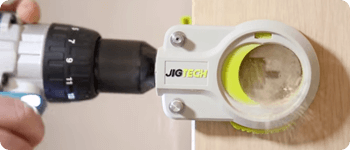 Jigtech fast fitting door handle and latch system