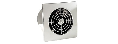 Silver extractor fan