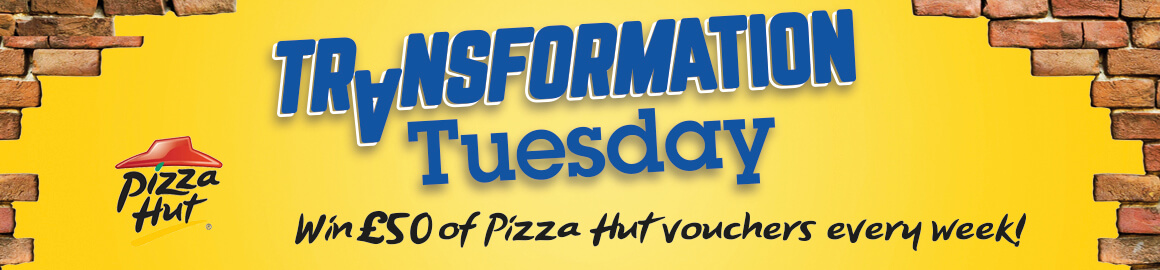 Win £50 Pizza Hut vouchers with Selco's Transformation Tuesday