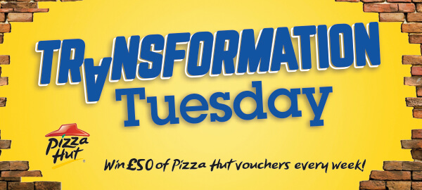 Win £50 Pizza Hut vouchers with Selco's Transformation Tuesday