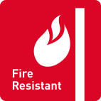 Fire resistant logo