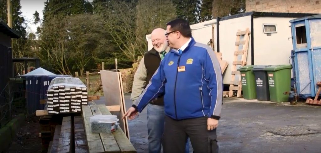 Selco donates £1000 worth of building materials to Brockswood Animal Sanctuary