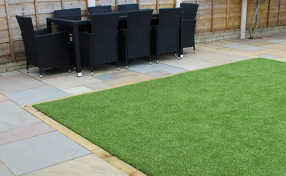 Luxigraze Artificial Grass in garden