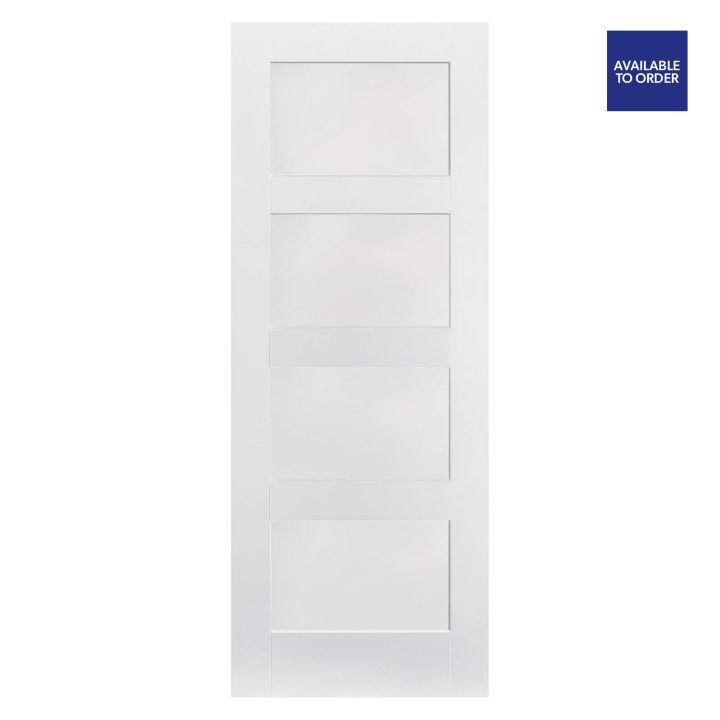 Shaker 4 Panel Primed White Doors