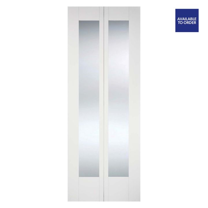 Pattern 10 Bifold Door Primed White 1981 x 762 x 35mm (6'6" x 2'6")
