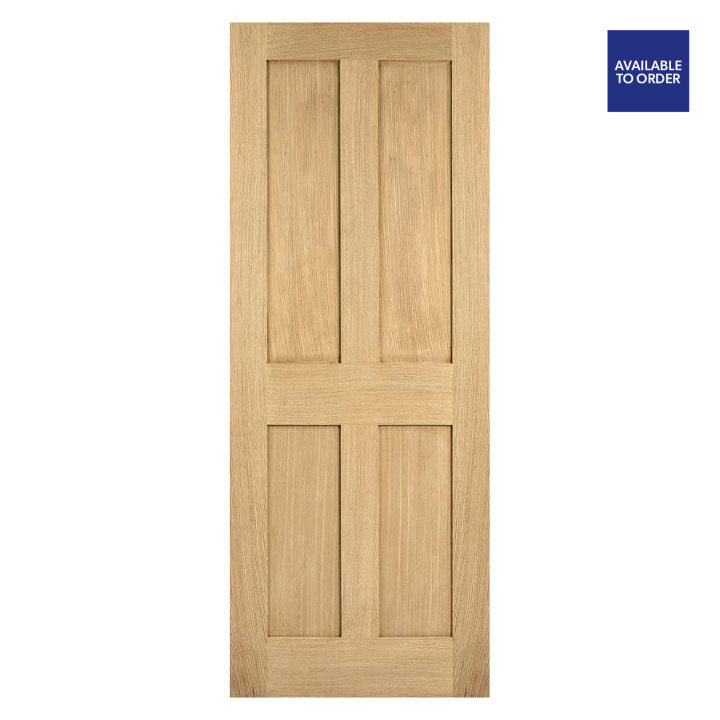 London 4 Panel Pre-Finished Oak Doors