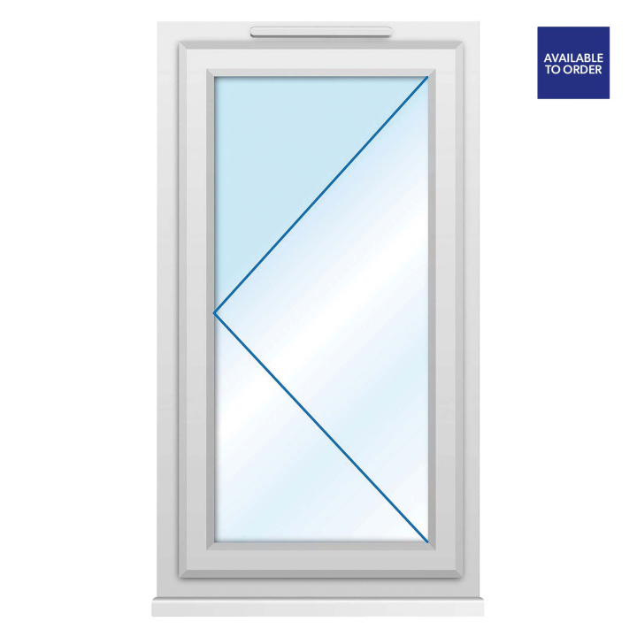 CWG Left Hand Opening Clear Glazed White uPVC Window
