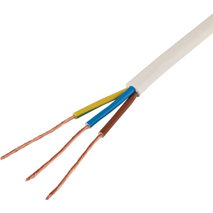 1.5mm 3 Core Round Flex 50m 