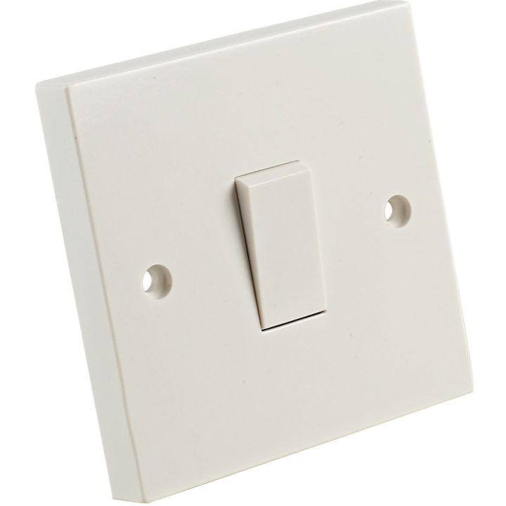 1 Gang 1 Way Switch 10A White