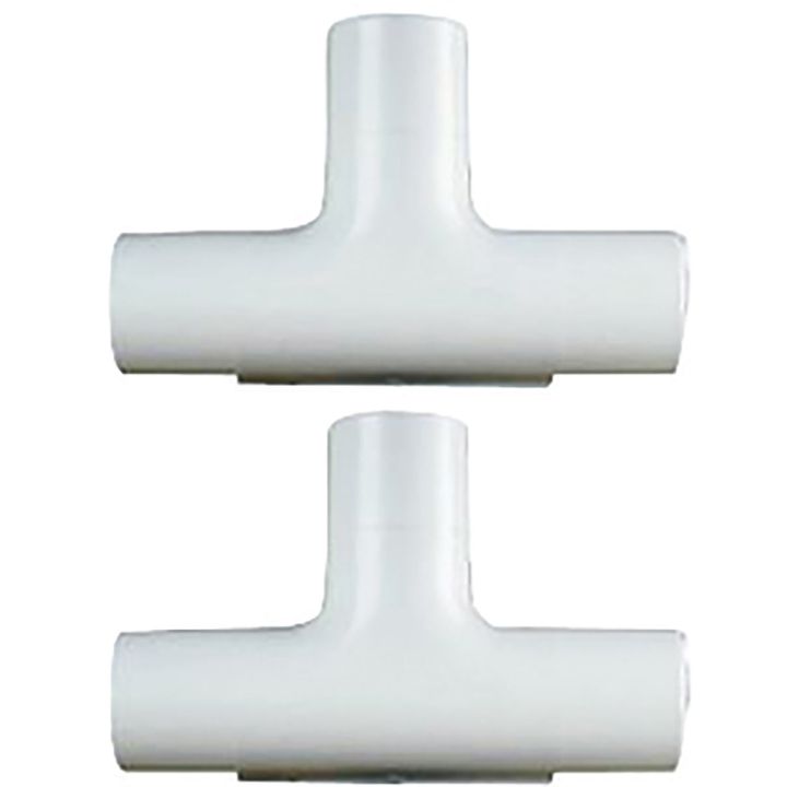 20mm White Conduit Inspection Tee Pack of 2