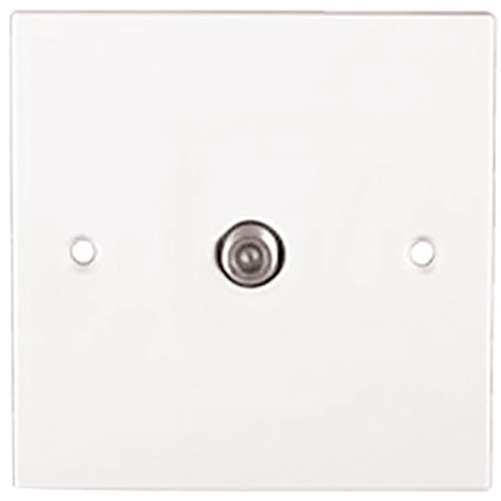 1 Gang Satellite Outlet White 