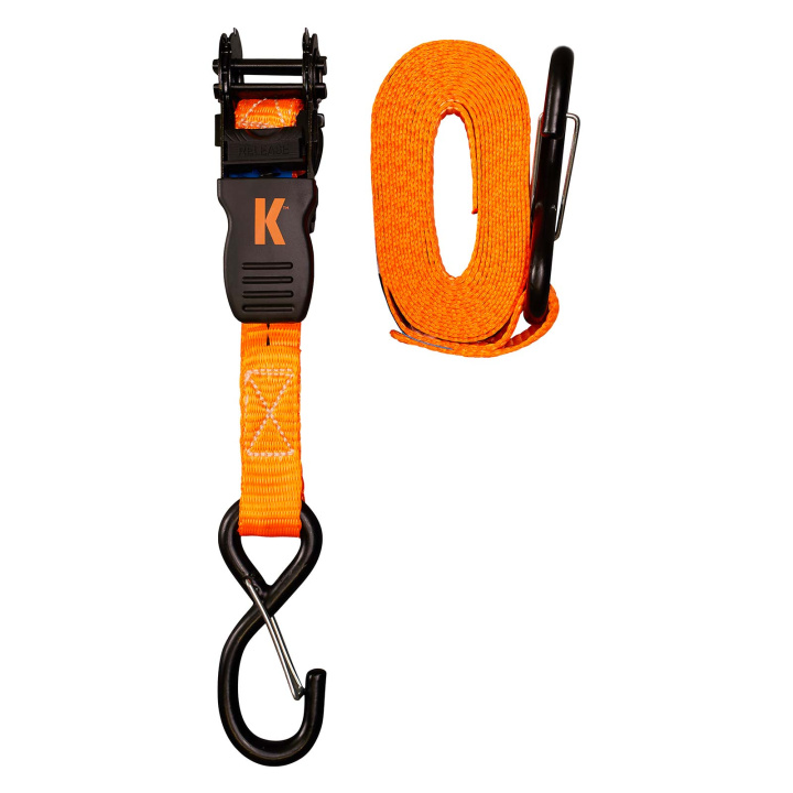 Kargo Light Duty Ratchet Straps 25mm x 4m / 1000kg Pack of 2