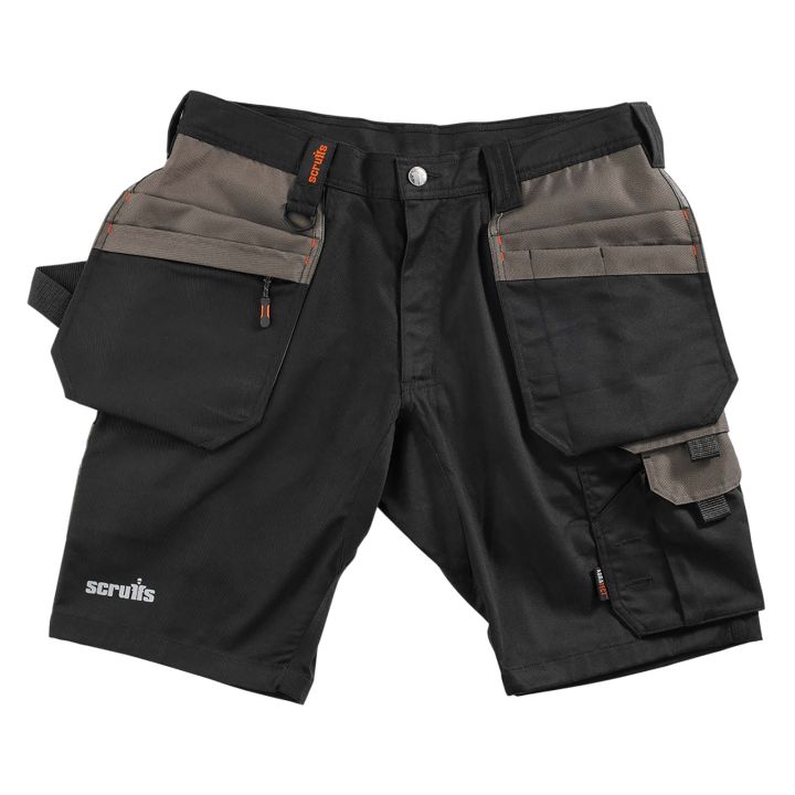 Scruffs Black Worker Plus Holster Shorts