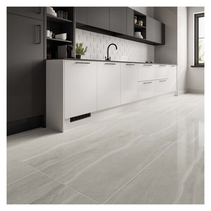 Sandstone Grey Polished Porcelain Floor & Wall Tile 600 x 1200mm