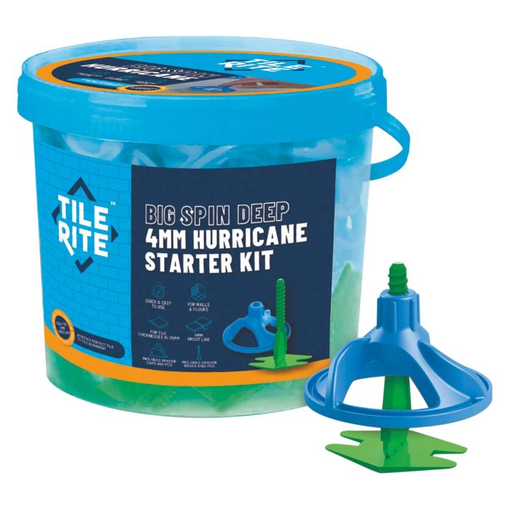 Tile Rite Big Spin Hurricane 4mm Deep Spacer Levelling System Kit 