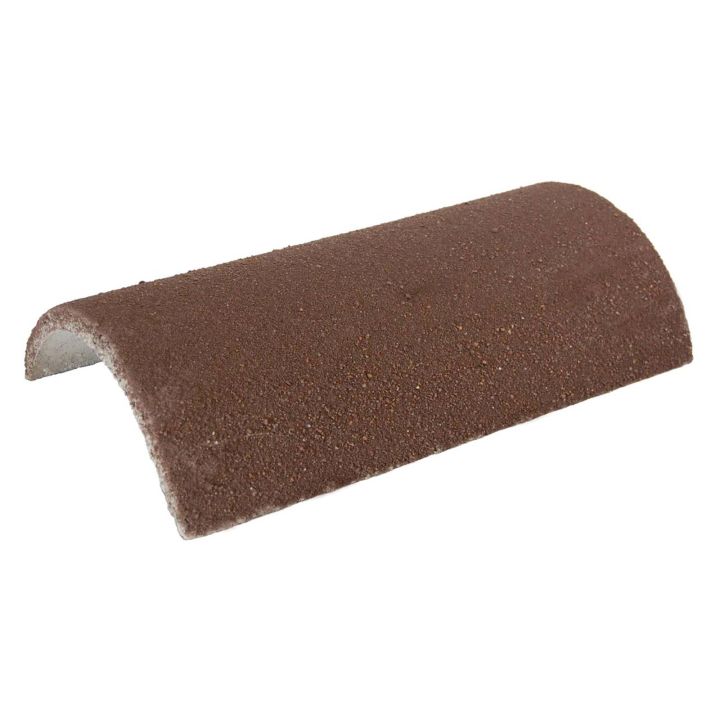 Redland Half Round Ridge Tile Brown 256 x 450 x 98mm 
