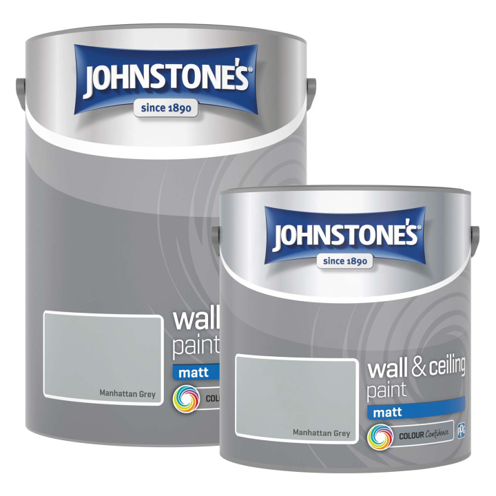 Johnstones Vinyl Matt Emulsion Manhattan Grey