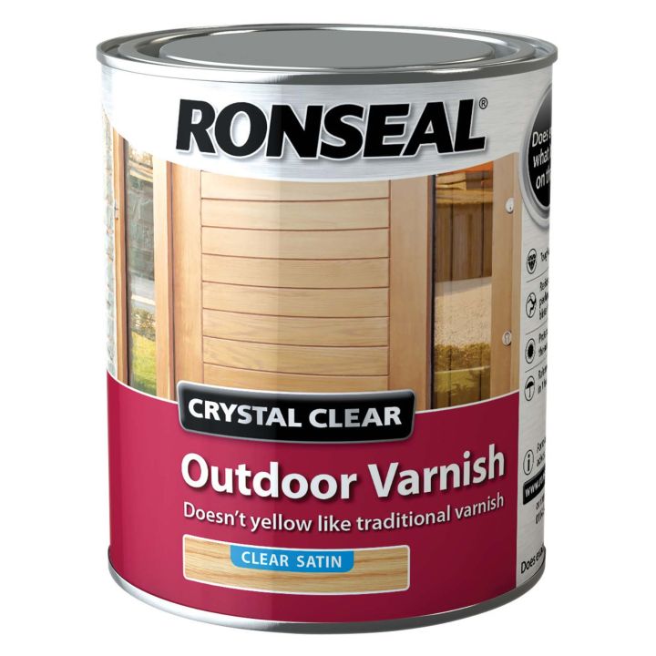 Ronseal Crystal Clear Outdoor Satin Varnish