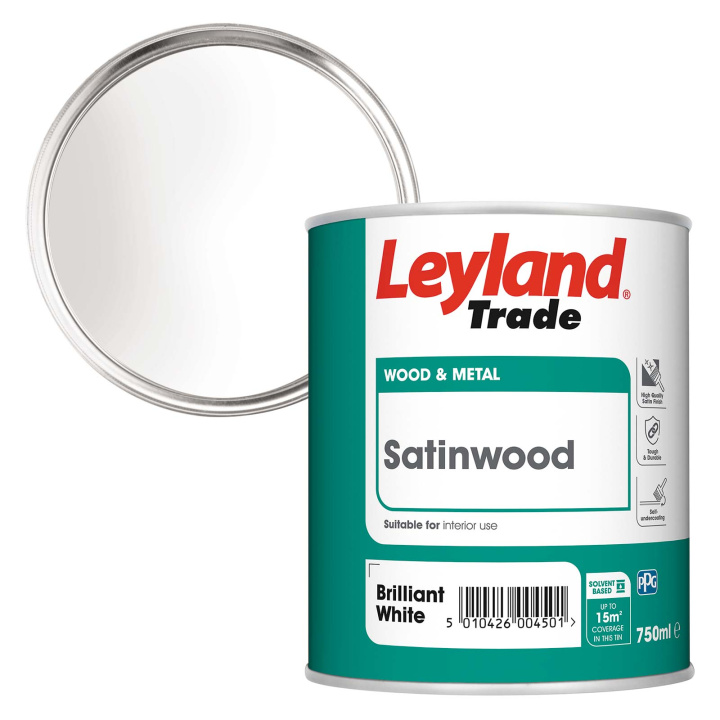 Leyland Trade Satinwood Brilliant White