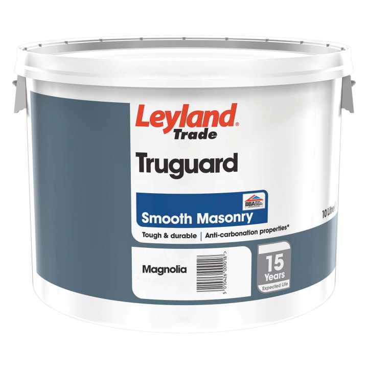Leyland Trade Truguard Smooth Masonry Paint Magnolia 10L