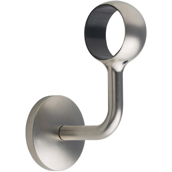 Rothley Handrail Wall Bracket Brushed Nickel