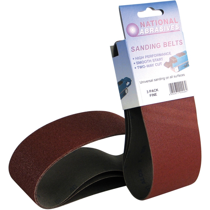 Assorted Grade 75 x 533mm Sanding Belts (Pk 2)