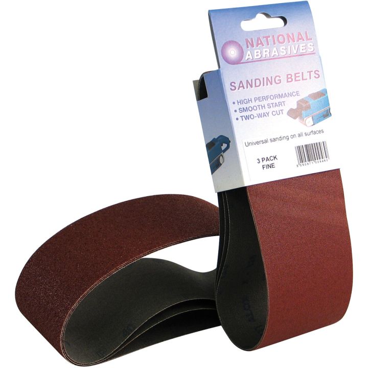Fine Grade 76 x 457mm Sanding Belts (Pk 2)