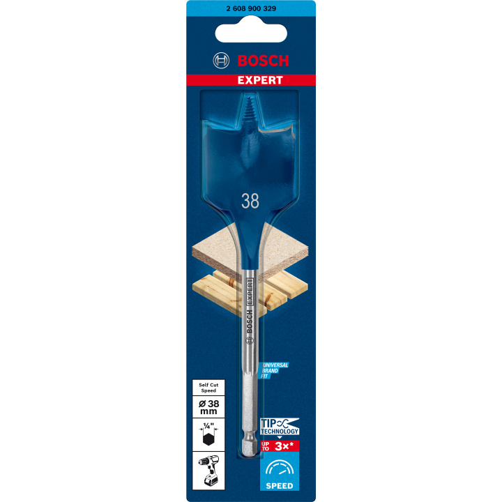 Bosch Expert 38mm Self Cut Speed Flat Bit