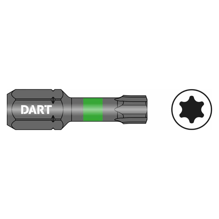 DART T20 25mm Impact Driver Bits Pack of 10