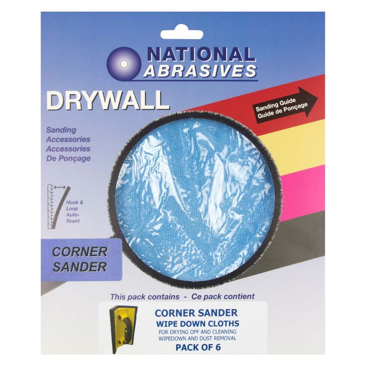 Corner Pole Sander Wipe Down Cloths Pack 6