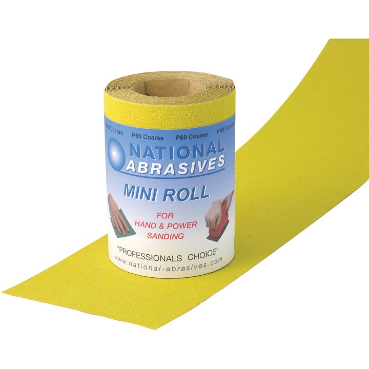 P80 Grade (Medium) Yellow Aluminium Oxide Abrasive Roll