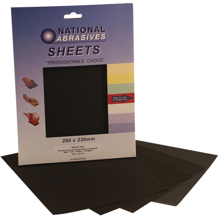 Wet & Dry Paper Sheets Pack 4
