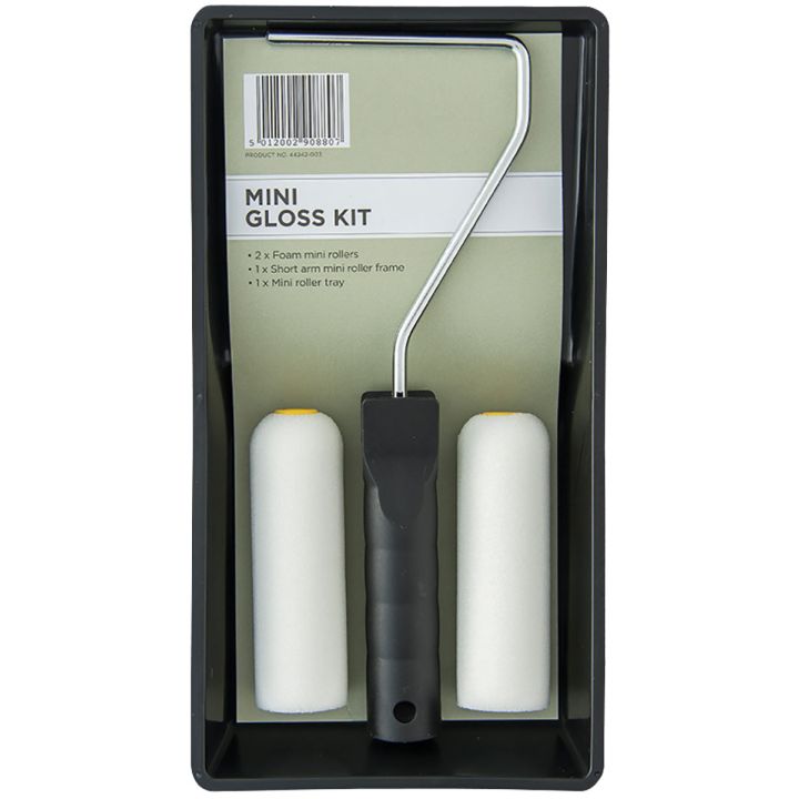 4 Piece Gloss Mini Roller Kit