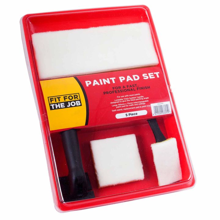 Fit For The Job 5 Piece 7 inch Click System Paint Pad Set