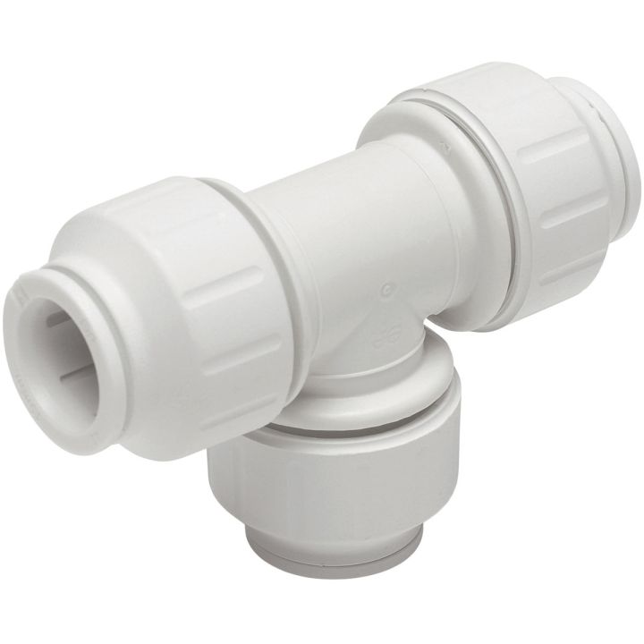 JG Speedfit 22mm x 22mm x 15mm Reducing Tee pk 1