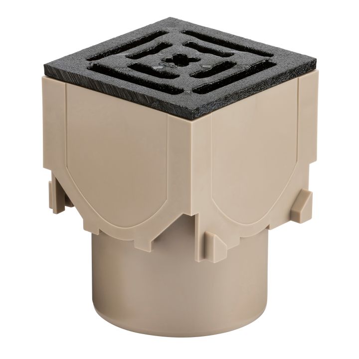 ACO RainDrain Corner Unit With Iron Grating 