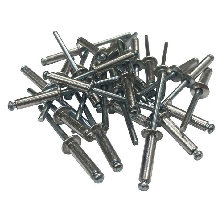 Eclipse 4mm Aluminium Rivets Short Pack of 100