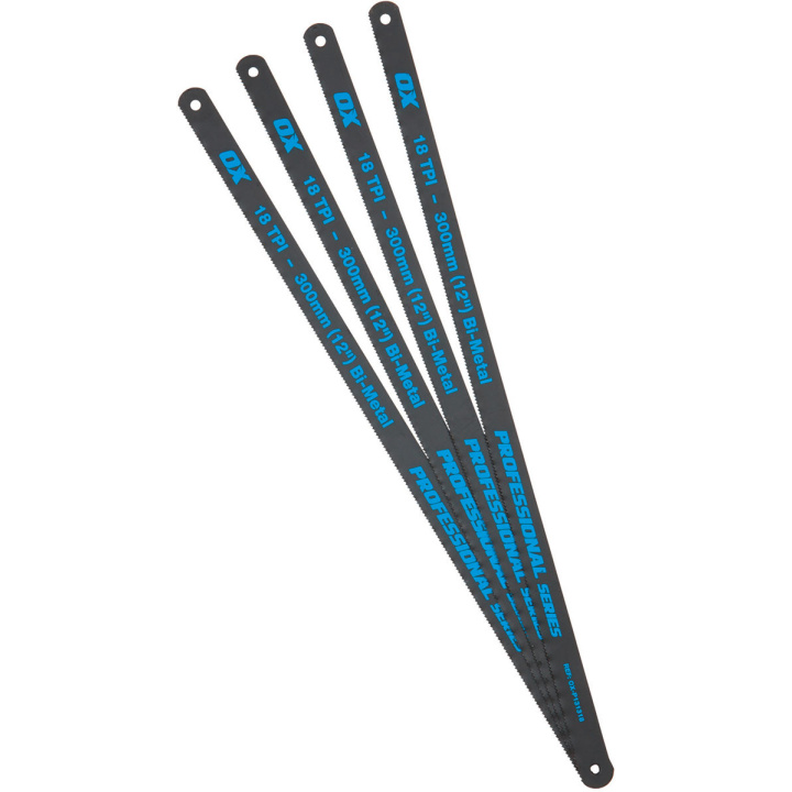 Ox Pro Hacksaw Blades 12" (300mm) Pack of 4