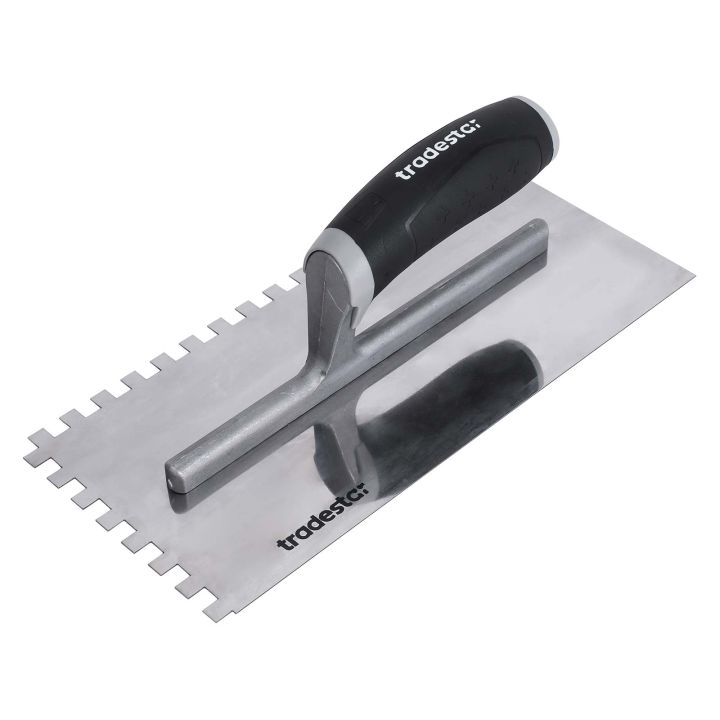 Tradestar Stainless Steel Plasterer's Trowel With 8mm Teeth 280mm (11")
