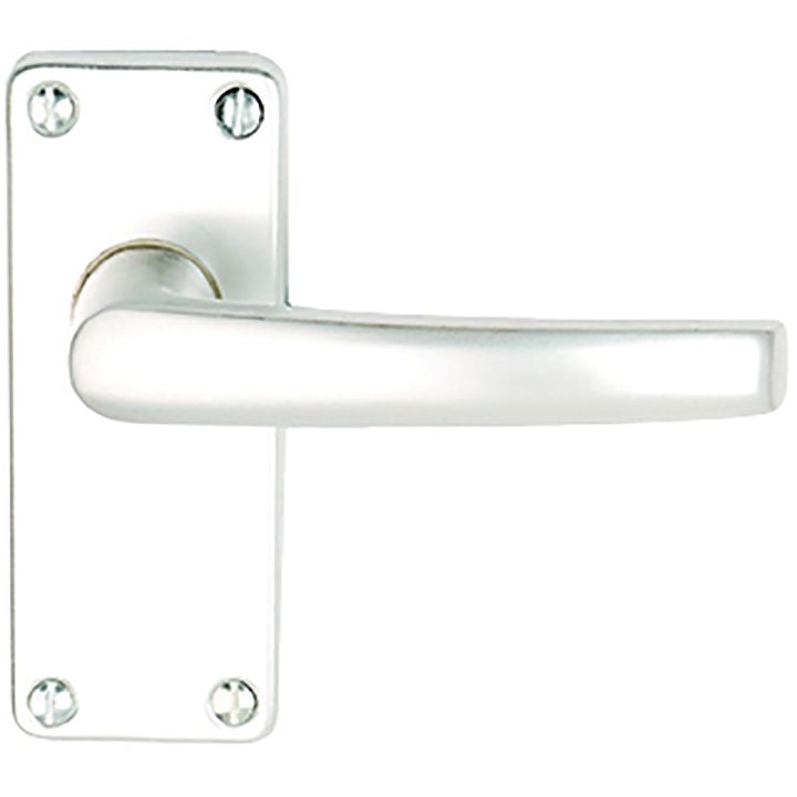 Sandal Latch Door Handles Satin Aluminium