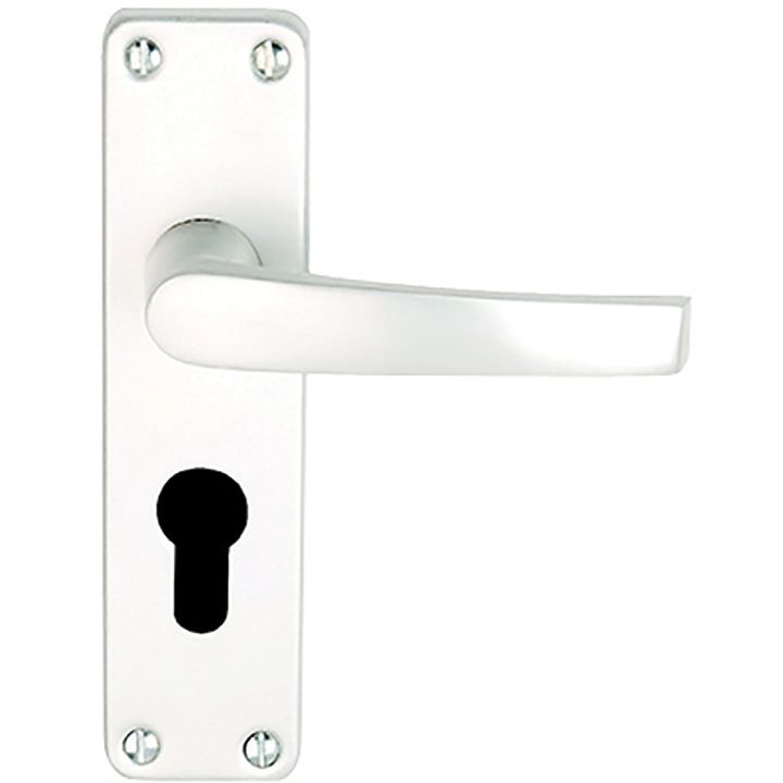 Sandal Euro Door Handles Satin Aluminium