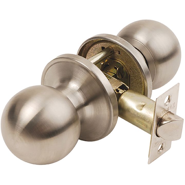 Bala Passage Knob Set Satin Stainless Steel