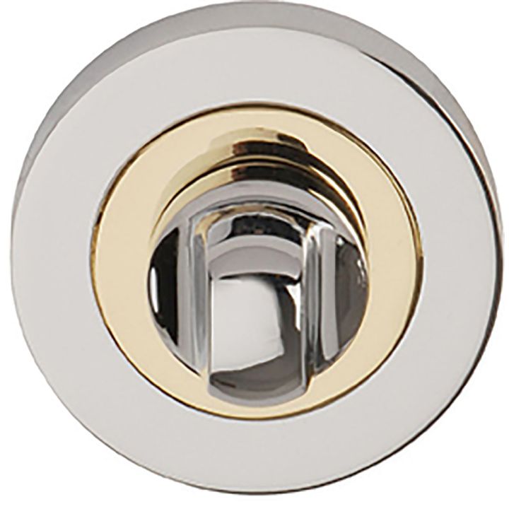 Orbit Bathroom Thumbturn Set Polished Chrome/Brass Plated