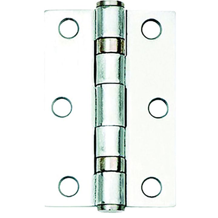Ball Bearing Butt Hinges Satin Chrome 76mm Pack 2
