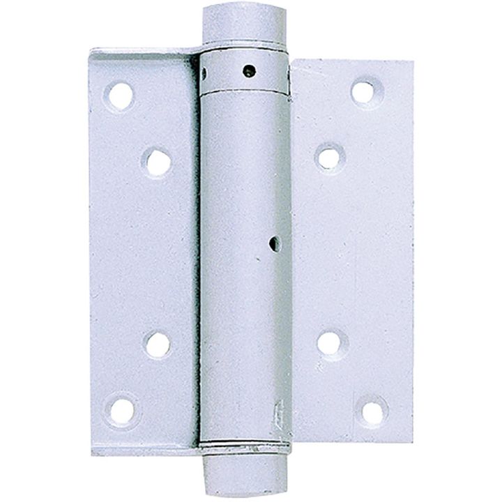 Double Action Spring Hinges Silver 100mm Pack 2