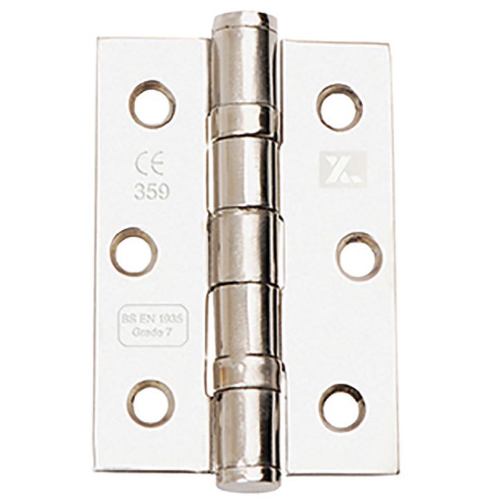 Class 7 Fire Door Hinge Chrome Plated 76mm Pack 3